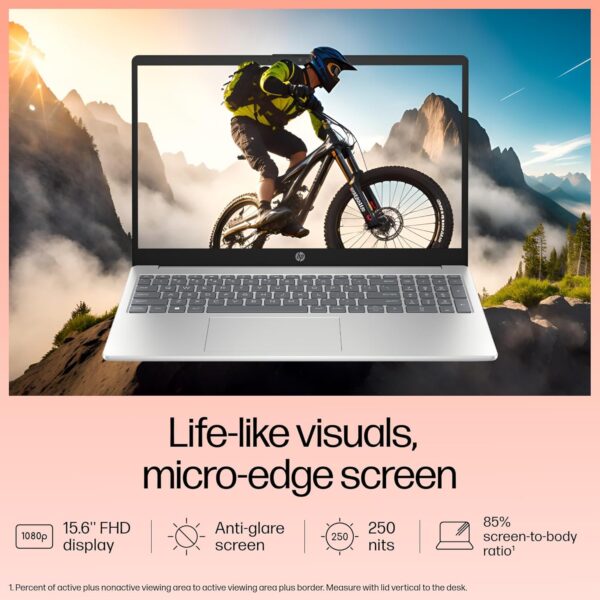HP Laptop 39.6 cm (15.6") 15-fd0534TU, Silver - Image 6