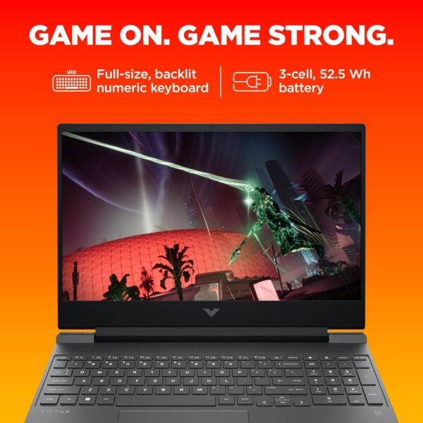 HP Victus Gaming Laptop 39.6 cm (15.6") 15-FA1422TX Mica silver - Image 6