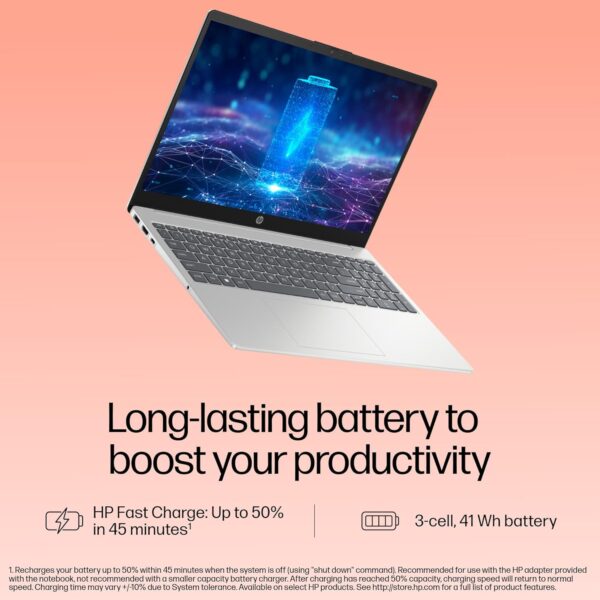 HP Laptop 39.6 cm (15.6") 15-fd0534TU, Silver - Image 7