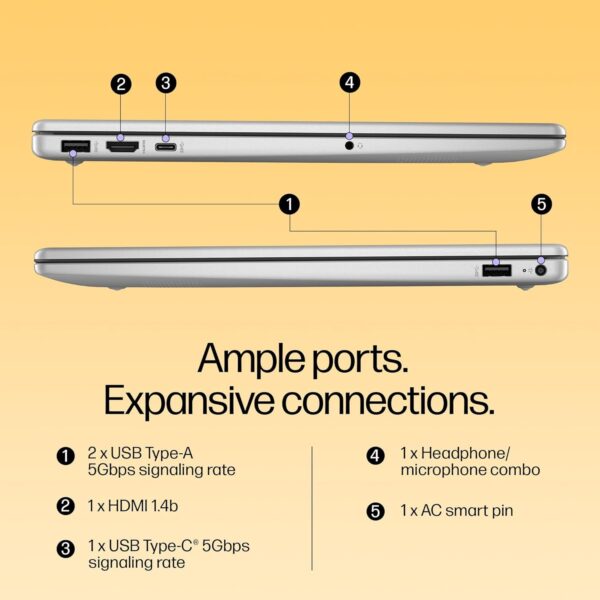 HP Laptop 39.6 cm (15.6") 15-fc0476AU, Silver - Image 7