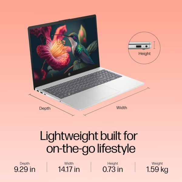 HP Laptop 39.6 cm (15.6") 15-fd0534TU, Silver - Image 8