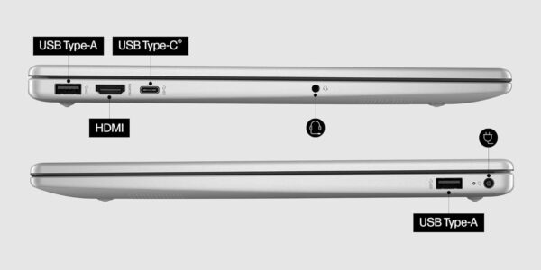 HP Laptop 39.6 cm (15.6") 15-fd1096TU, Silver - Image 8