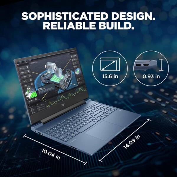 HP Victus Gaming Laptop 39.6 cm (15.6) 15-fa1413TX, Performance Blue - Image 9