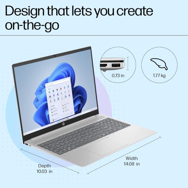 HP Pavilion 40.6 cm (16") Laptop 16-af0015TU, Silver - Image 12