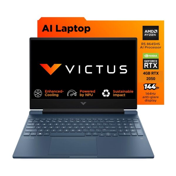 HP Victus Gaming Laptop 39.6 cm (15.6) Gaming Laptop 15-fb3004AX, Performance blue