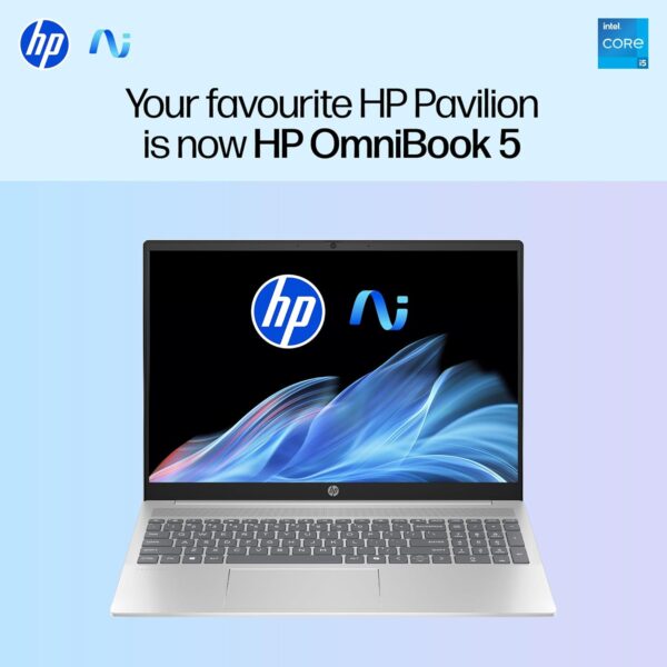HP OmniBook 5 Laptop 40.6 cm (16") diagonal 16-ba1008TU, Silver - Image 2