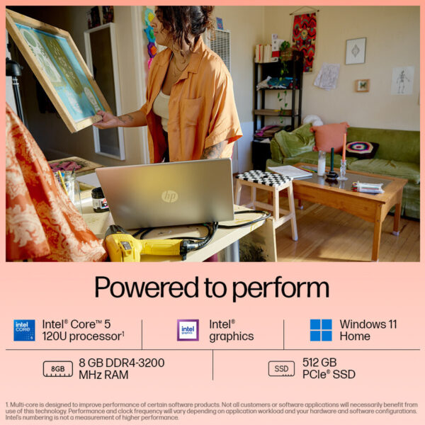HP Laptop 39.6 cm (15.6) 15-fd1096TU, Silver - Image 3