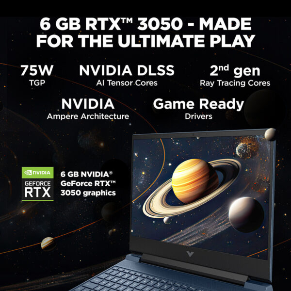 HP Victus 39.6cm (15.6) Gaming Laptop 15-fa1327TX, Performance Blue - Image 3