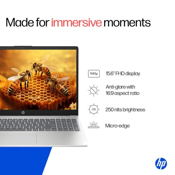 HP Laptop 39.6 cm (15.6) 15-fd0549TU, Silver - Image 5