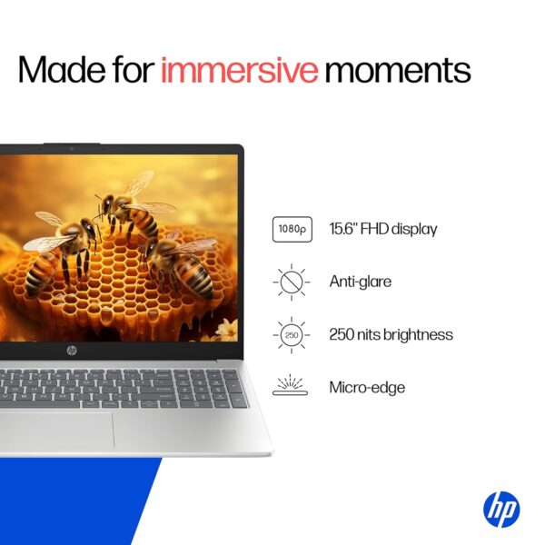 HP Laptop 39.6 cm (15.6) 15-fd0640TU, Silver - Image 5