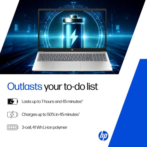 HP Laptop 39.6 cm (15.6) 15-fd0552TU, Silver - Image 6
