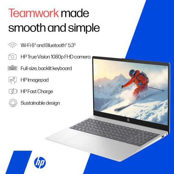 HP Laptop 39.6 cm (15.6) 15-fd0640TU, Silver - Image 6