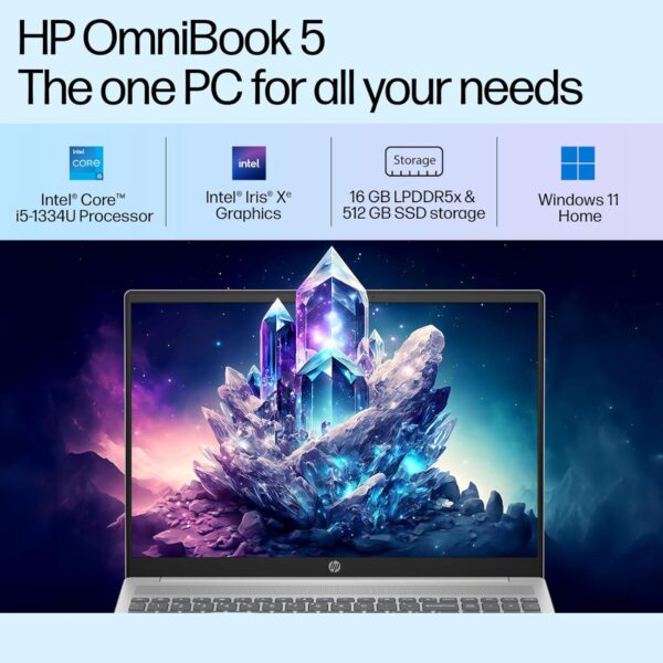 HP OmniBook 5 Laptop 40.6 cm (16") diagonal 16-ba1008TU, Silver - Image 6
