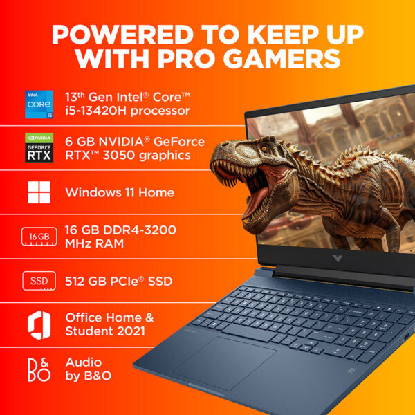 HP Victus 39.6cm (15.6) Gaming Laptop 15-fa1327TX, Performance Blue - Image 6