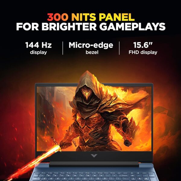 HP Victus 39.6cm (15.6) Gaming Laptop 15-fa2191TX, Performance Blue - Image 6