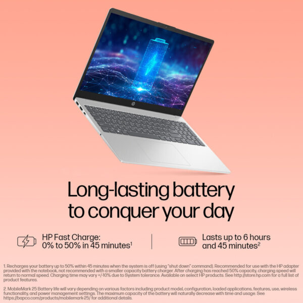 HP Laptop 39.6 cm (15.6) 15-fd1096TU, Silver - Image 8