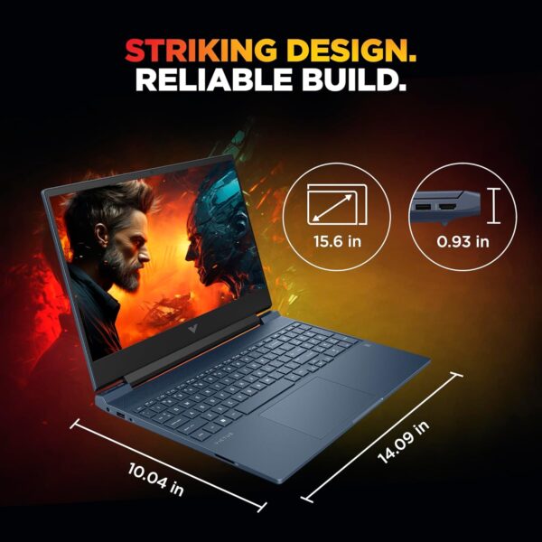 HP Victus Gaming Laptop 39.6 cm (15.6) Gaming Laptop 15-fb3004AX, Performance blue - Image 10