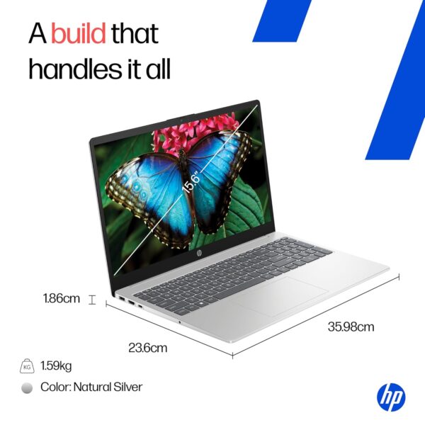 HP Laptop 39.6 cm (15.6) 15-fd0640TU, Silver - Image 10