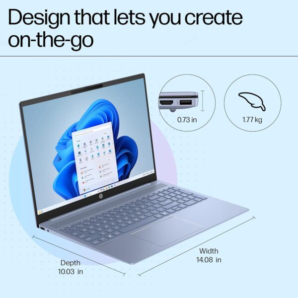 HP OmniBook 5 Laptop 16-ba1124TU, Blue - Image 9