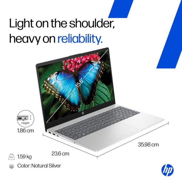 HP Laptop 39.6 cm (15.6) 15-fd0552TU, Silver - Image 11